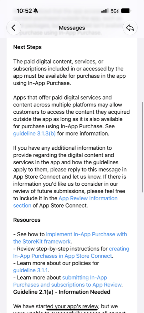Apple's Next Steps: implement In-App Purchase